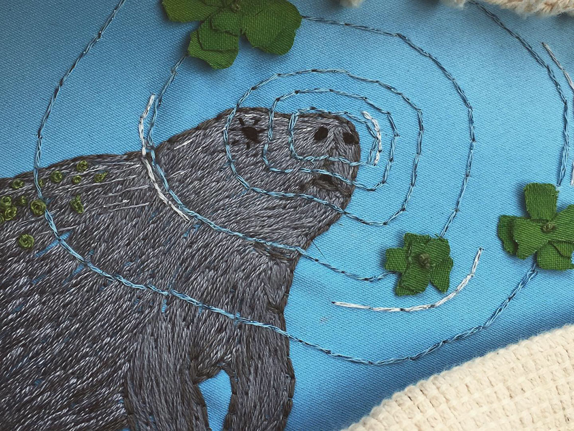 Manatee Hoop Art