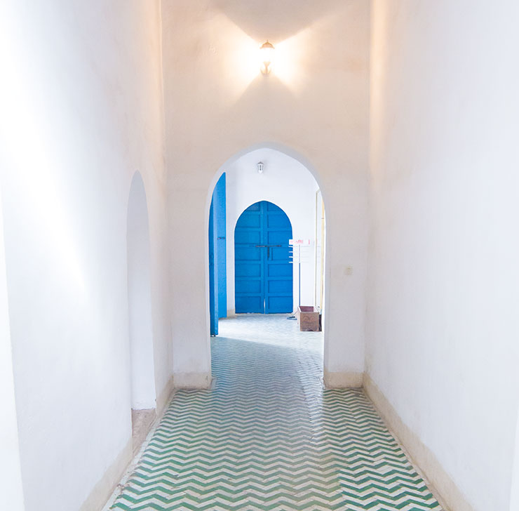 Blue Door in Marrakech, Morocco