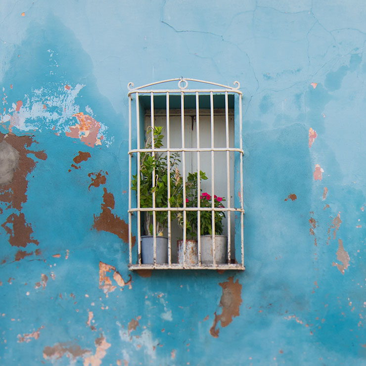 Cerulean Window in Trinidad, Cuba