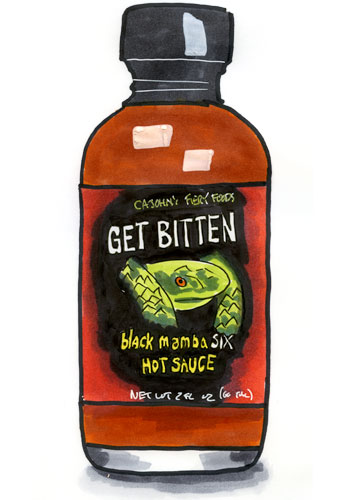 CaJohn's Black Mamba 6 Get Bitten Hot Sauce