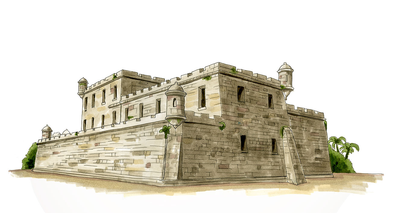 Fortification in Havana, Cuba