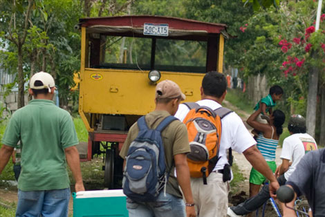 Coconut Train in Honduras