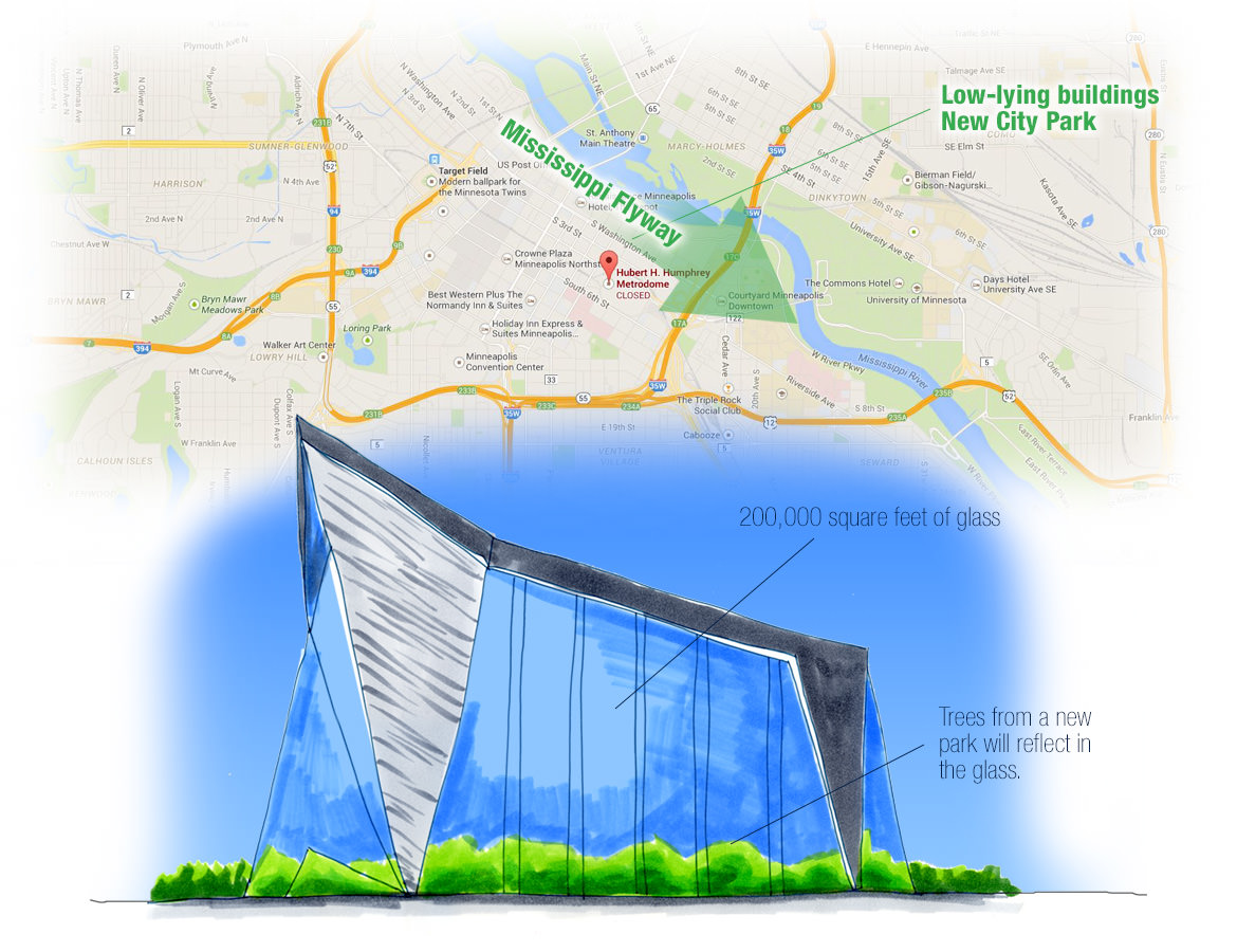 Vikings Stadium and Bird Migration