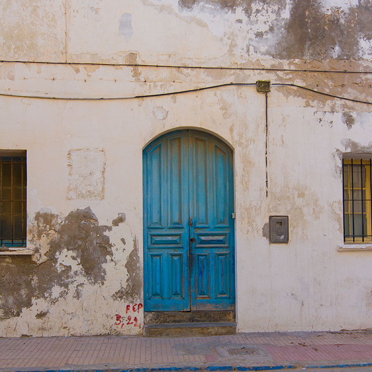 Blue door in Essaouira