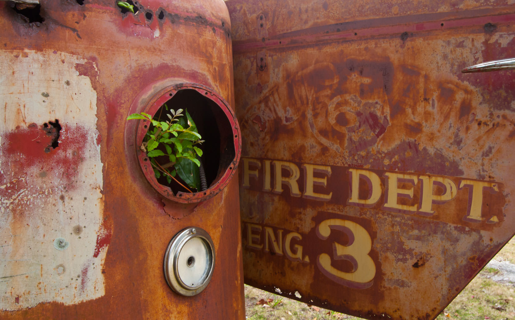 Rusted Fire Truck, Marsh Harbour, Abaco Islands