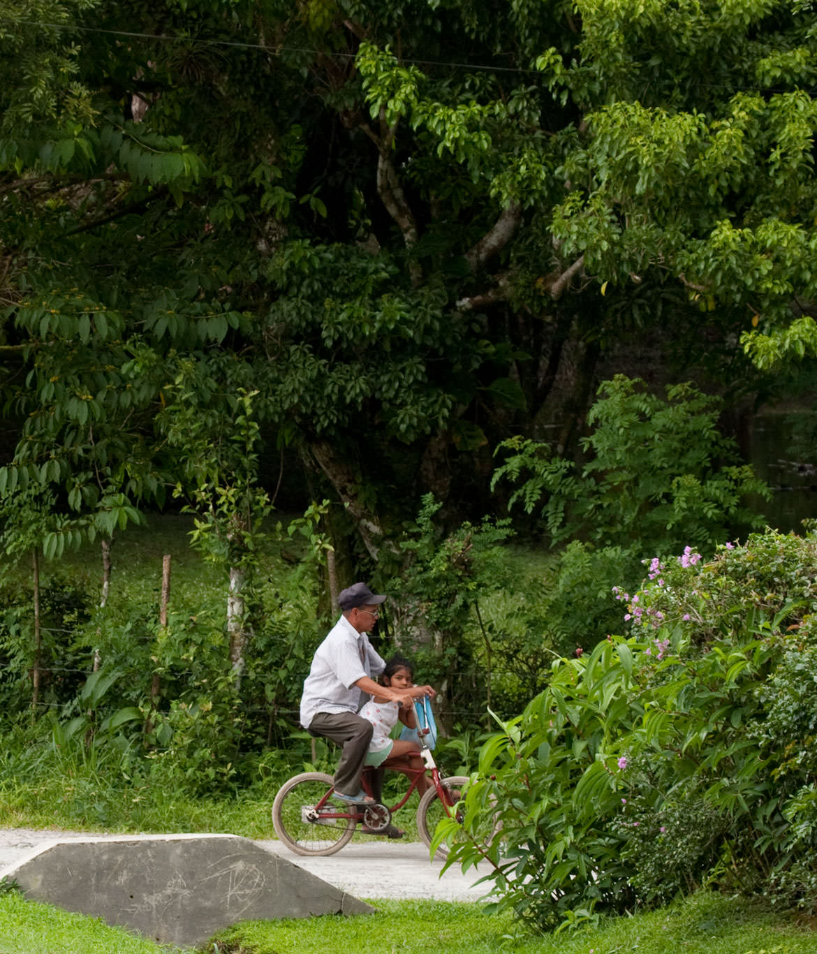 Grandfather and Granddaughter in El Valle, Panama