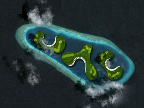 Golf Course in the Maldives