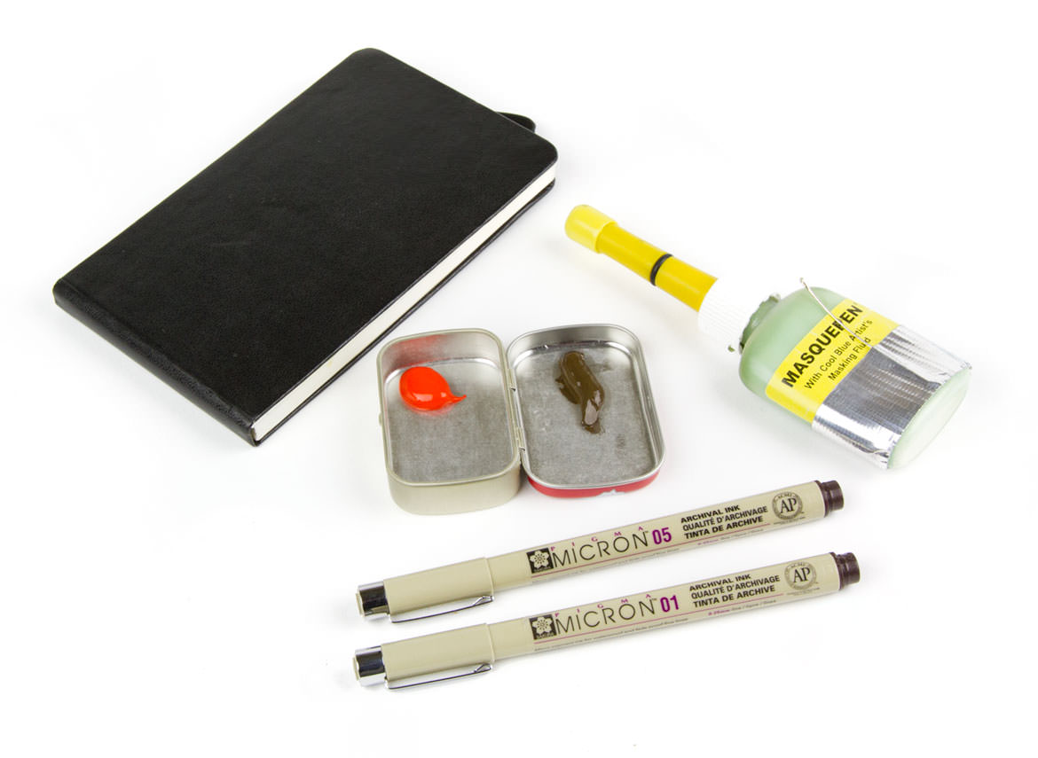 Gouache Travel sketchbook