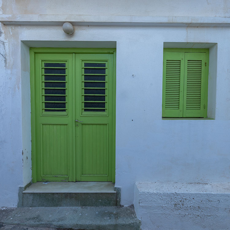 Green Door and Window