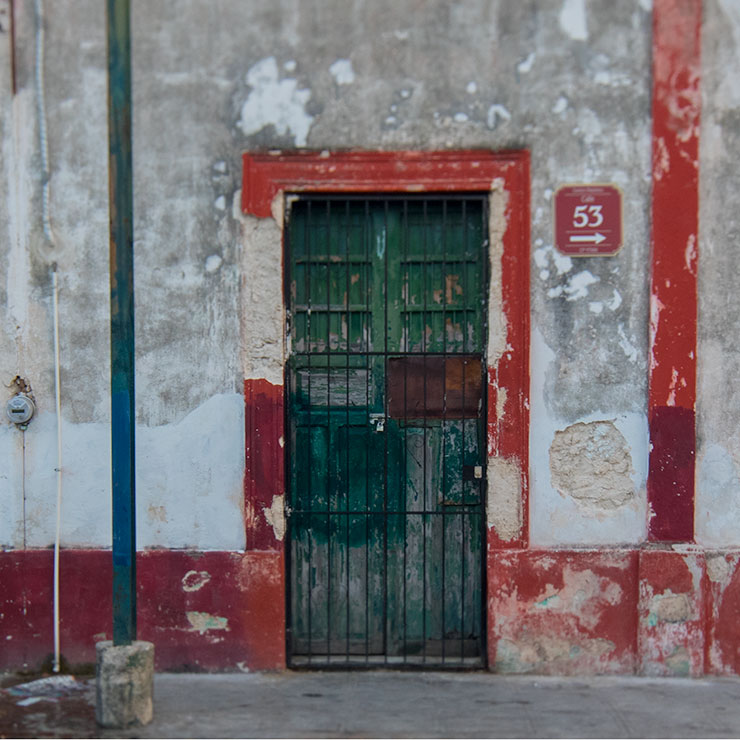 Window in Celestun, Mexico