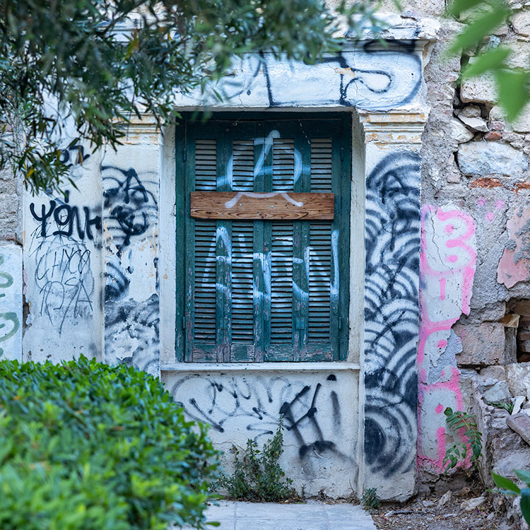Green Window in Athens