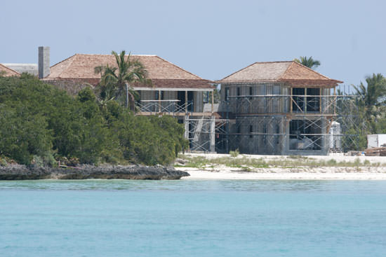 A California-style mega-resort is being constructed on the northern end of Great Guana Cay. Locals believe the large imprint of this development will wreck havoc on their coral reef.