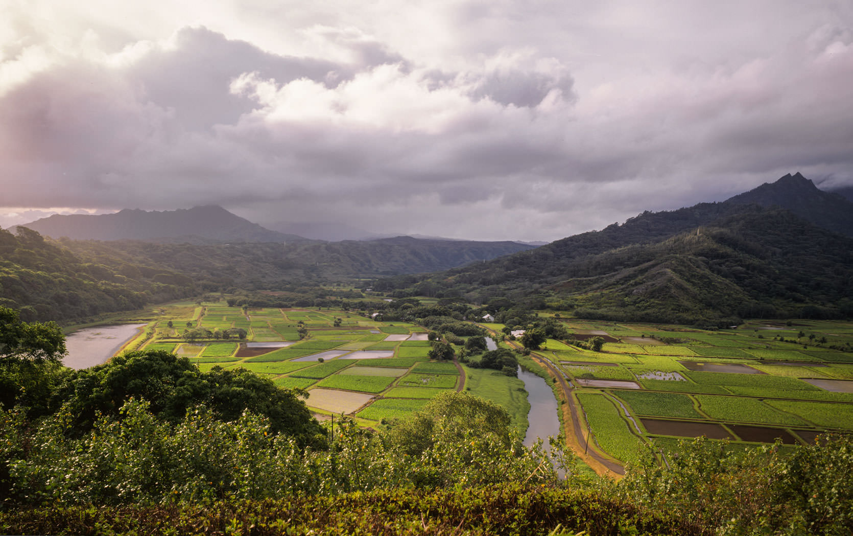 Hanalei Valley in Kauai, Hawaii