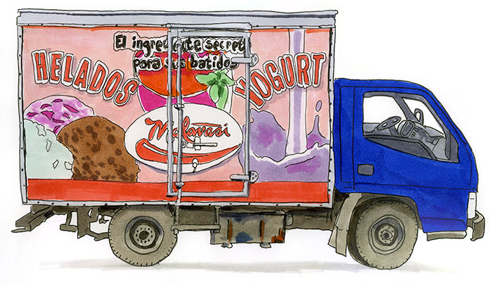 Helados Yogurt Truck in Tamarindo