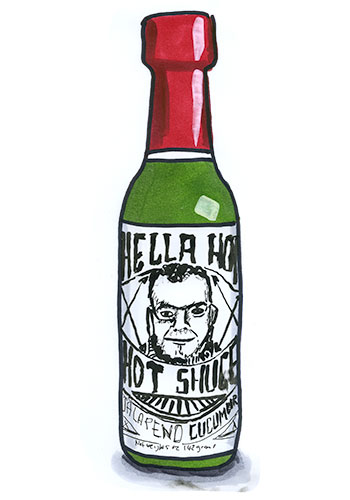 Hella Hot Jalapeño Cucumber Hot Sauce