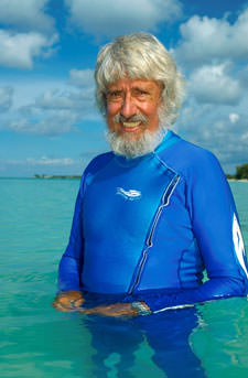 Jean-Michel Cousteau offers his support to the plight of Great Guana Cay locals