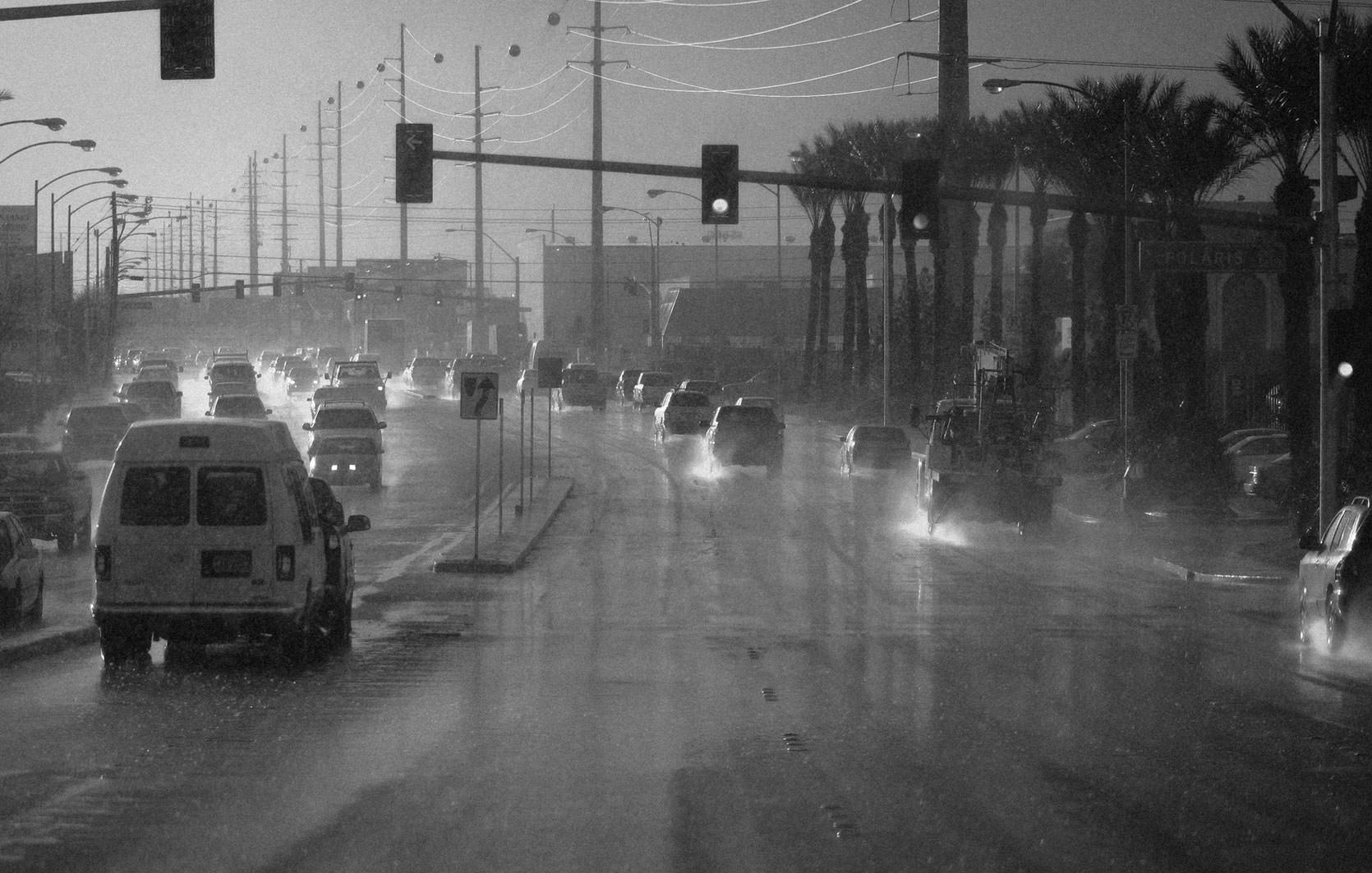 Las Vegas in the rain