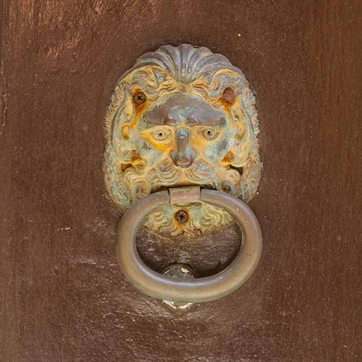 Lion Head Door Knocker