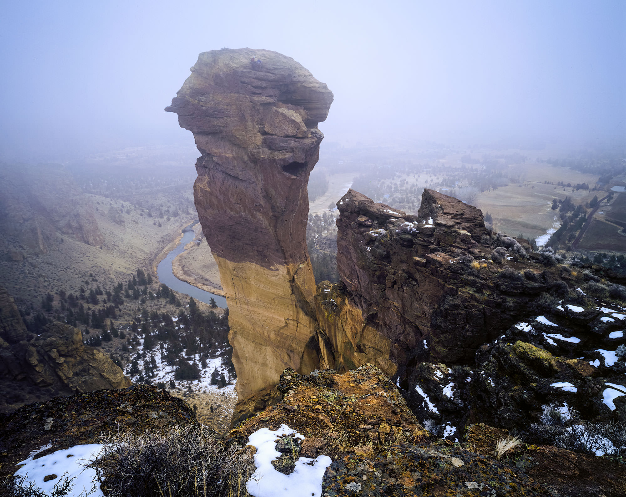 Granite monolith of Smith Rock.