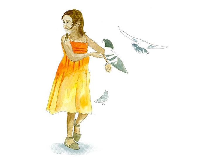 Girl in the Plaza de la Cultura