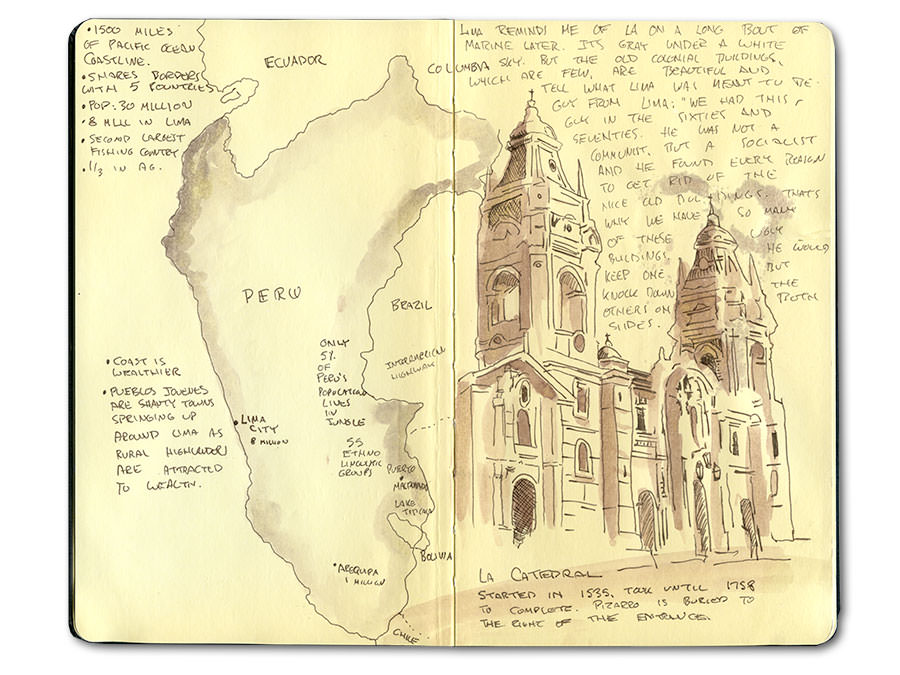 Moleskine Sketches of Peru