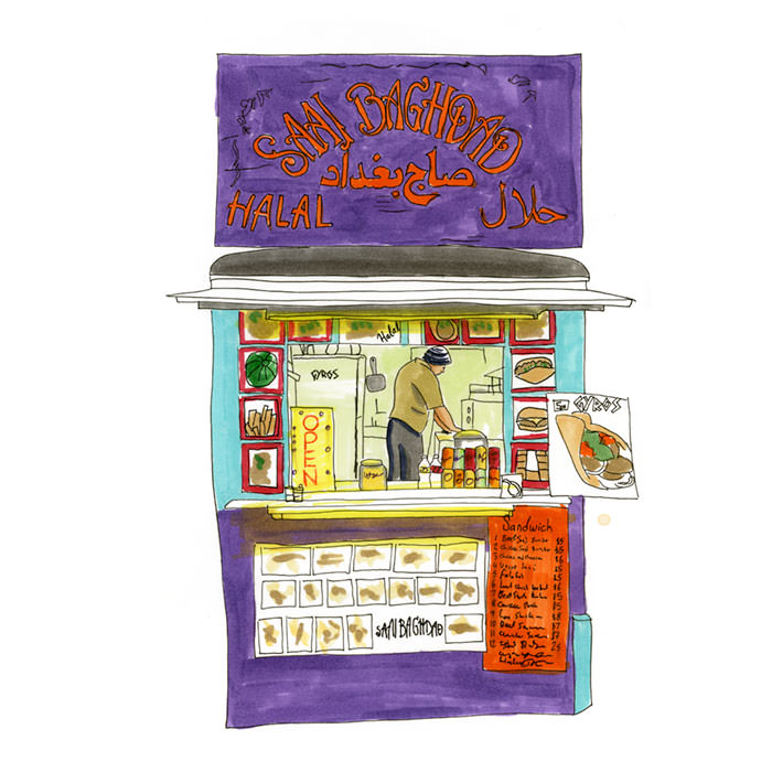 Portland Food Cart Sketch