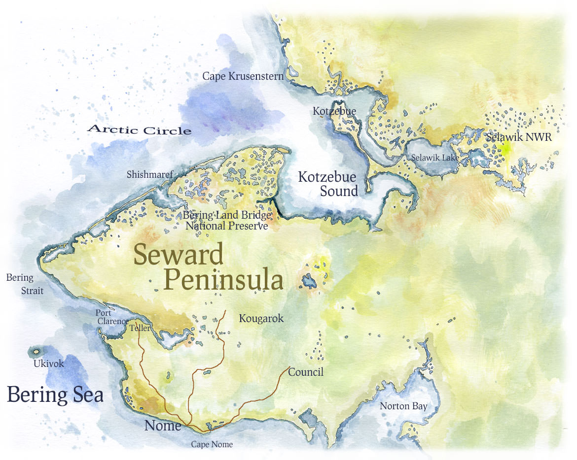 Seward Peninsula Map