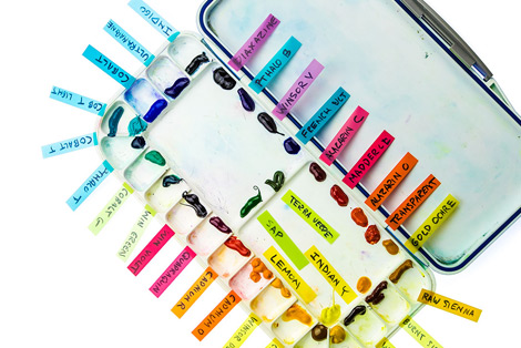 A Photo of a Watercolor Palette