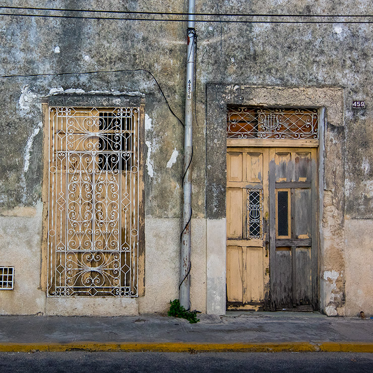 Window in Celestun, Mexico