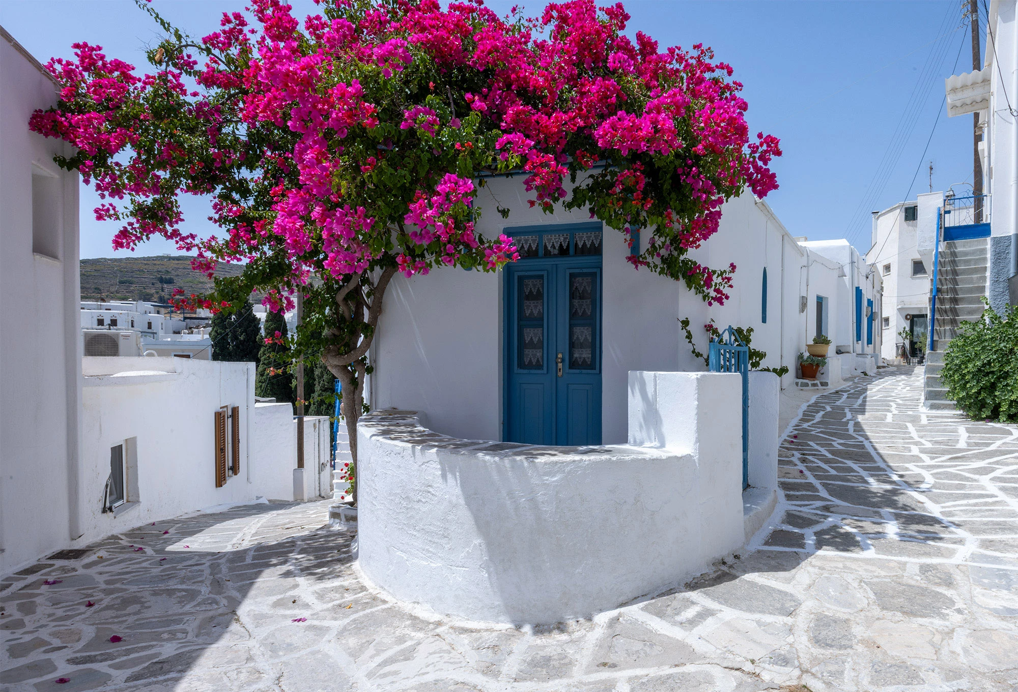 A scene from Lefkes, Paros