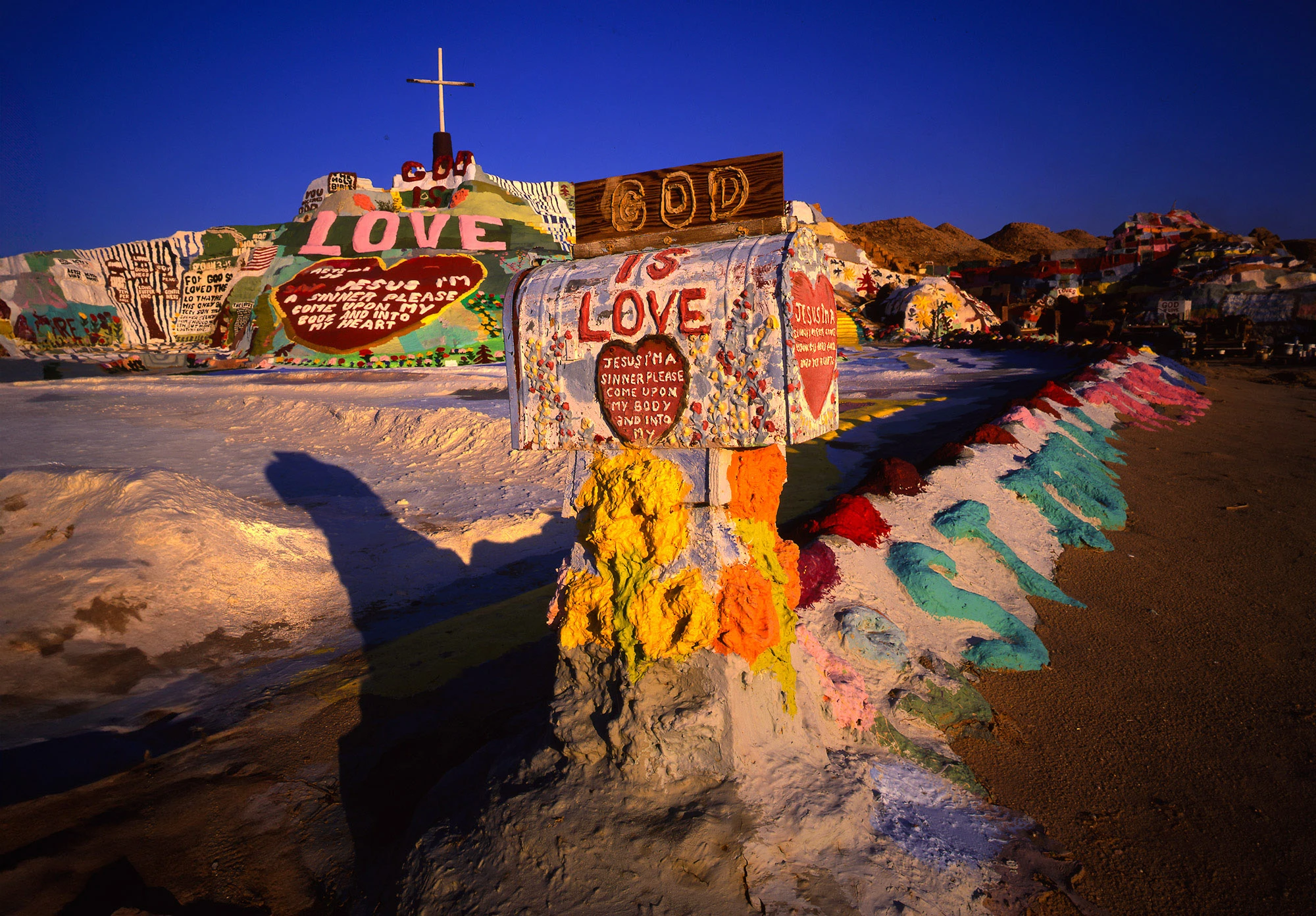 Painted Mailbox at Salvation Mountain