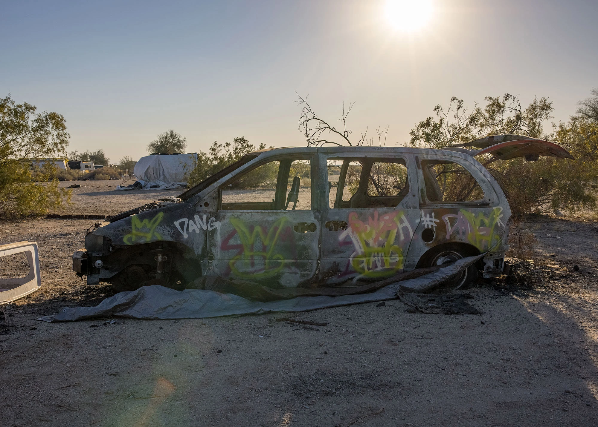 Jesus Loves You Tractor at Salvation Mountain